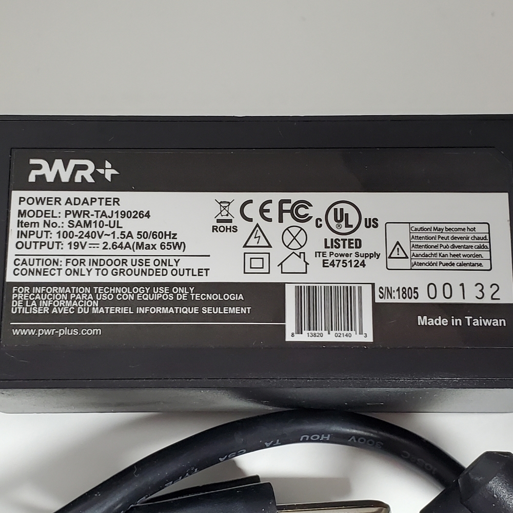*Sold*Pwr UL Listed 19V AC Adapter for Samsung-TV UN32J4